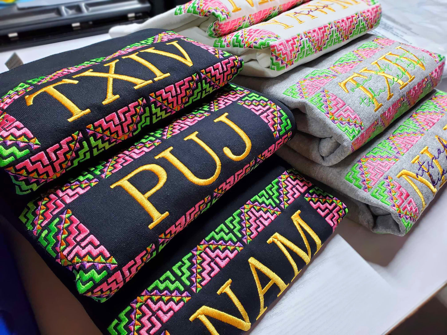 HMONG INSPIRED PNM "PAJ NTAUB MOS" SWEATER