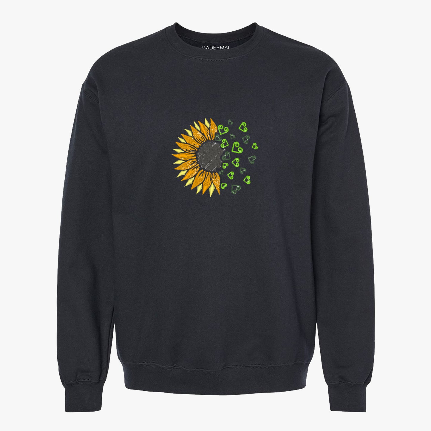 HMONG INSPIRED SUNFLOWER HEARTS SWEATER