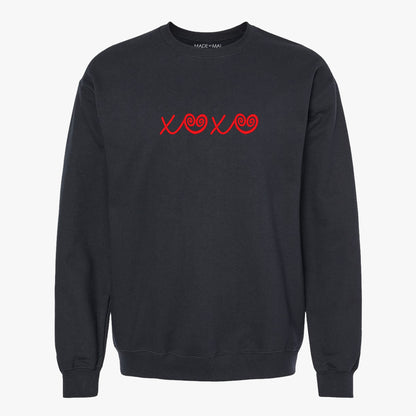 HMONG INSPIRED XOXO HEARTS SWEATER